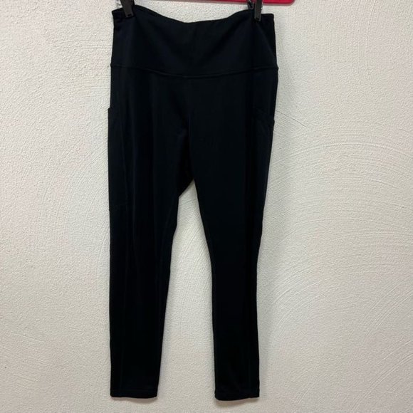 Z By Zella High Rise 7/8 Daily Pocket Leggings Stretch Womens Black Size Medium - Picture 1 of 5